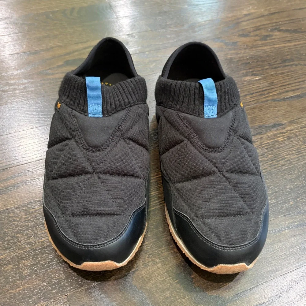 Teva Ember Moc Slip On Mens 12 Black Quilted Insulated Slippers Gorpcore